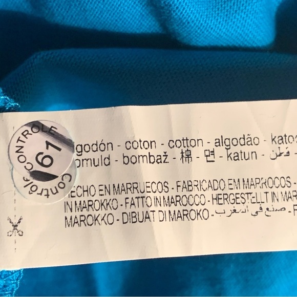 NWT Zara Blue Puff Sleeve Mini Dress - Picture 8 of 8